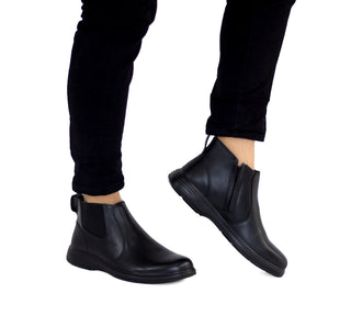 59305 Flexi Botin Piel Negro