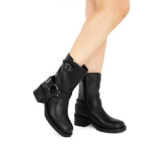 2409128 Garrapata Bota Sintético Negro