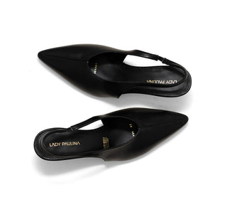 604001 Lady paulina Zapatilla alta Sintético Negro