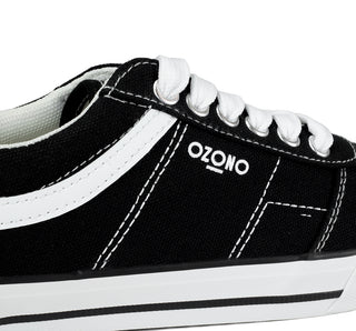 6091-01 Ozono Tenis Textil Negro