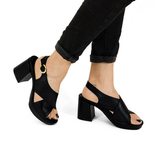 122701 Flexi Sandalia Piel Negro