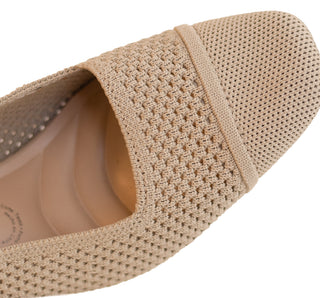 664001 Garrapata Zapatilla media Textil Beige