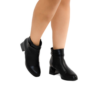 674002 Garrapata Botin Sintético Negro