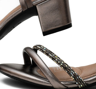 8246.1205 Beira rio Sandalia Metalizado premium Inox