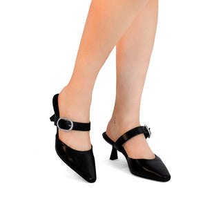 463006 Garrapata Zapatilla media Sintético Negro