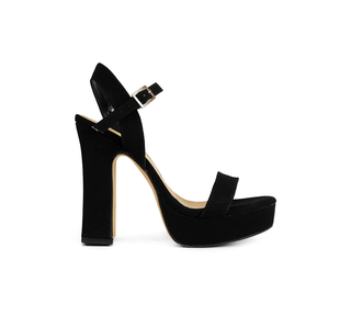 71155 Senties Sandalia Nubuck Negro