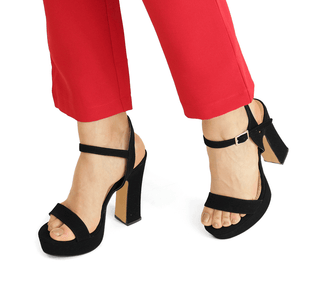 71155 Senties Sandalia Nubuck Negro