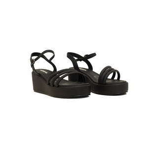 712001 Garrapata Sandalia Textil Negro
