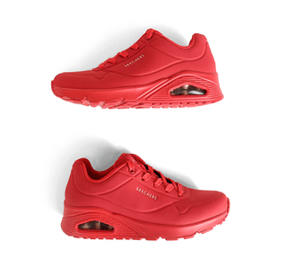 73690 Skechers Tenis Textil Rojo