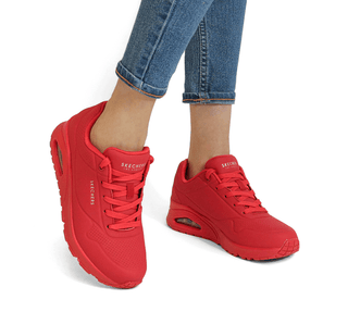 73690 Skechers Tenis Textil Rojo