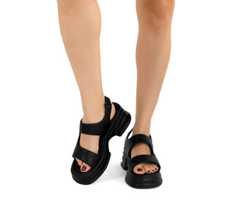 115-1 Garrapata Sandalia Sintético Negro