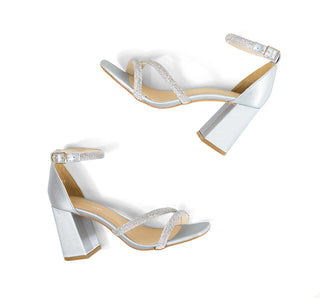 22714 Lady paulina Sandalia Escala Plata