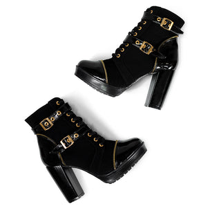 8-5502 Sarah studio Botin Buck Negro