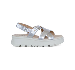 128513 Flexi Sandalia Piel Plata