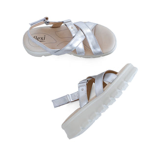 128513 Flexi Sandalia Piel Plata