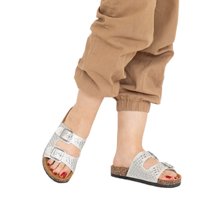 311008 Garrapata Sandalia Sintético Plata