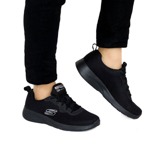 894046 Skechers Tenis Textil Negro