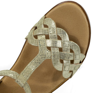 127703 Flexi Sandalia Piel Oro