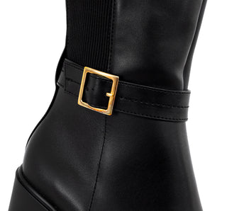 130303 Flexi Bota Piel Negro