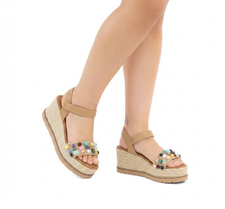 912001 Garrapata Sandalia Sintético Beige