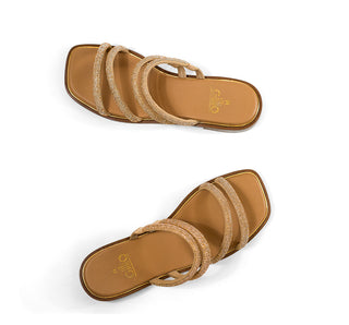 916005 Gillio Sandalia Cristal Oro rosa