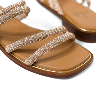 916005 Gillio Sandalia Cristal Oro rosa