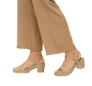 9175-7 Garrapata Sandalia Sintético Beige