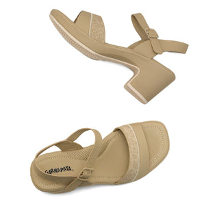 9175-7 Garrapata Sandalia Sintético Beige