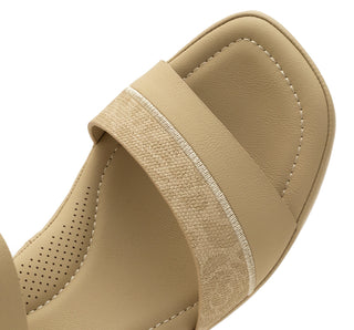 9175-7 Garrapata Sandalia Sintético Beige