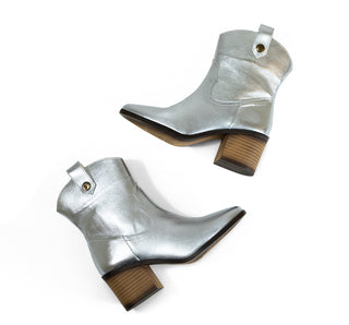 FC-3102 Sarah studio Bota Napa metalica plata/piedra plata Plata