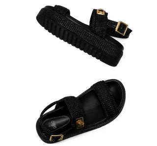 971002 Gillio Sandalia Sintético Negro