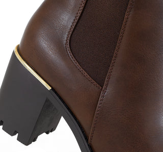 2409103 Garrapata Botin Sintético Cafe