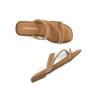 111009 Garrapata Sandalia Sintético Oro