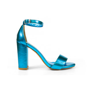P21735 Dva Sandalia Napa metalica Azul turquesa