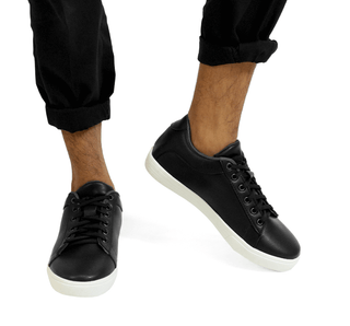 1011 Escarpa Tenis Textil Negro