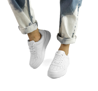 103504 Flexi Tenis Piel Blanco