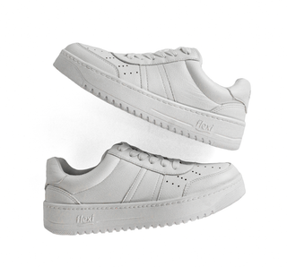 103504 Flexi Tenis Piel Blanco
