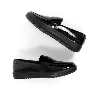 109403 Flexi Mocasin Charol Negro