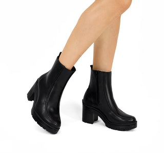 119606 Flexi Botin Piel Negro