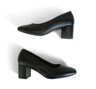 119702 Flexi Zapatilla media Piel Negro
