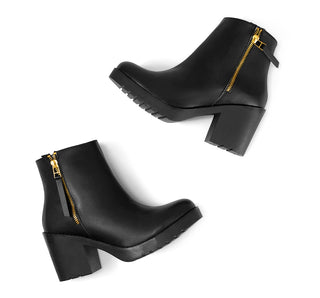 12301 Ambishoes Botin Sintético Negro