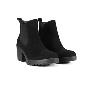 12311 Ambishoes Botin Gamuza / ante Negro
