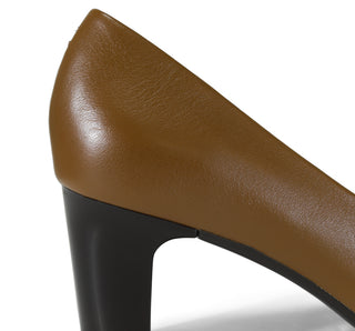 124401 Flexi Zapatilla media Piel Cafe