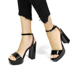 17301 Lady paulina Sandalia Sintético Negro