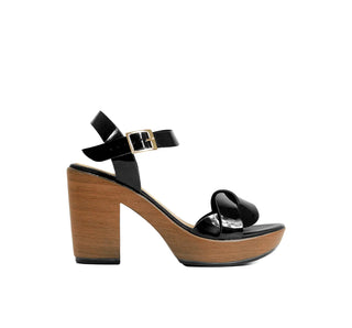 3734 Sando Sandalia Charol Negro