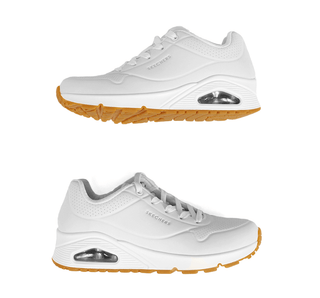 73690 Skechers Tenis Textil Blanco