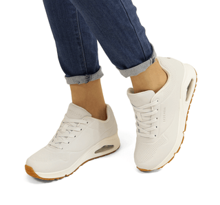 73690 Skechers Tenis Textil Blanco