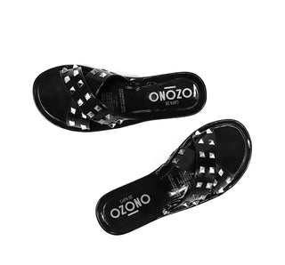 640003 Ozono Sandalia Full plastick Negro