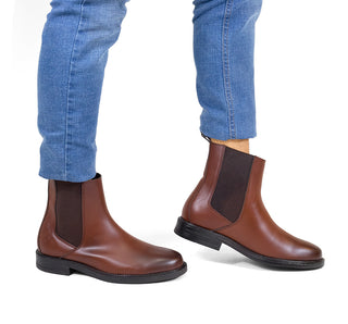 654702 Ozono Botin Sintético Cafe