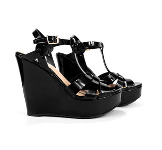 68779 Senties Sandalia Charol Negro